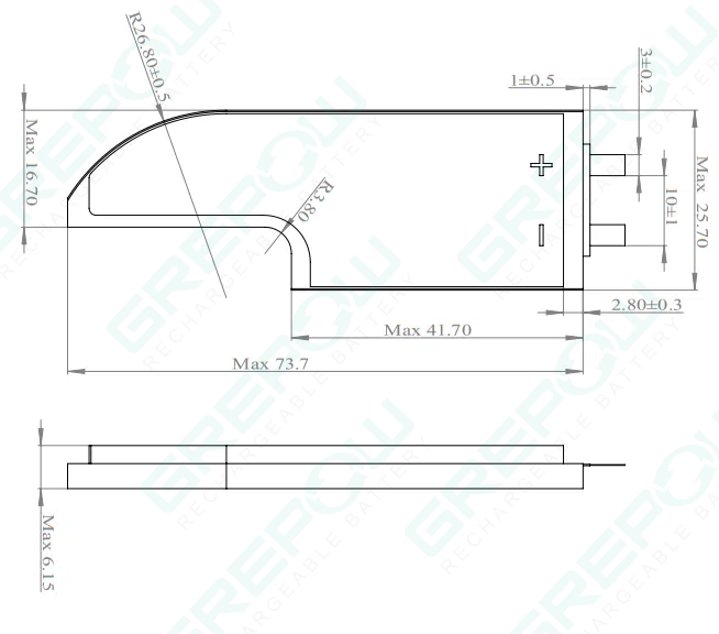 L形電池結(jié)構(gòu)圖 L形電池結(jié)構(gòu)圖